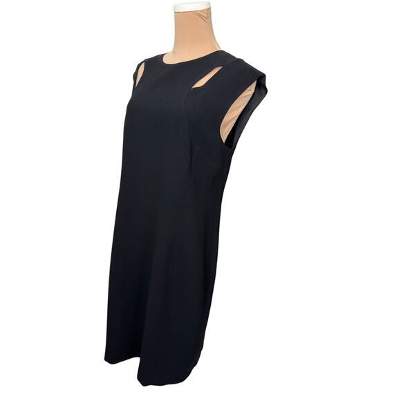 NWT Elie Tahari Black Cut Out Sheath Dress Women’s 12 $328 | Luxury Cocktail - Picture 2 of 8